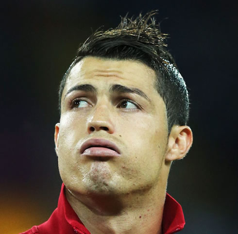 ronaldo barcelona: Cristiano Ronaldo Hairstyle Haircut Euro 2012