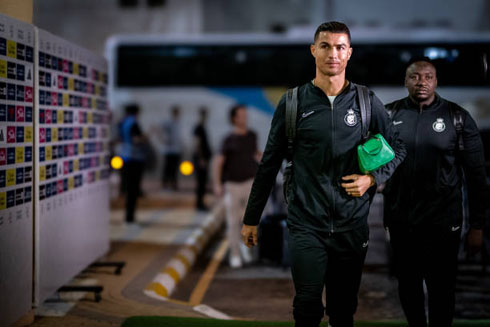 Cristiano Ronaldo focus before a football game