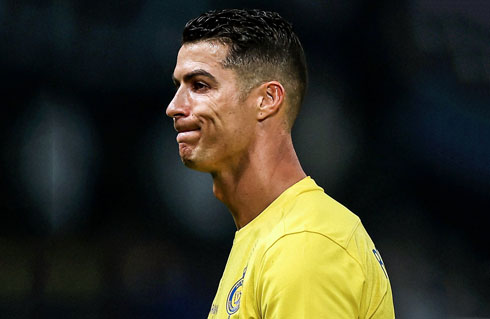 Cristiano Ronaldo upset face
