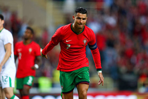 Cristiano Ronaldo in a Portugal friendly ahead of EURO 2024