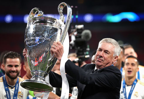 Carlo Ancelotti wins Champions League trophy for Real Madrid in 2024