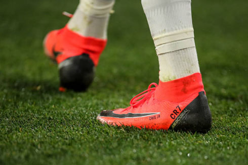 Cristiano Ronaldo and the CR7 Nike Mercurial orange boots