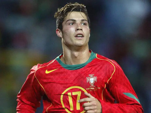 Cristiano Ronaldo number 17 in Portugal