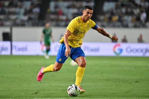 Cristiano Ronaldo in action for Al Nassr in 2024