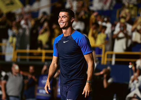 Cristiano Ronaldo entering the stadium