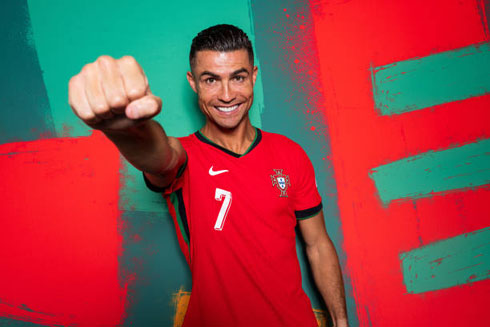 Cristiano Ronaldo in a Portugal campaign for the EURO 2024