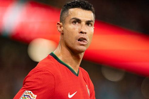 Cristiano Ronaldo profile look with Portugal