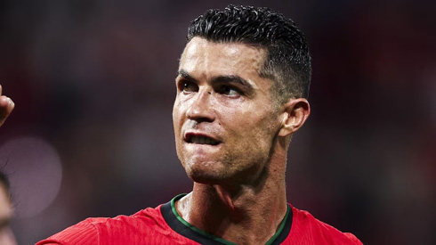 Cristiano Ronaldo determination face