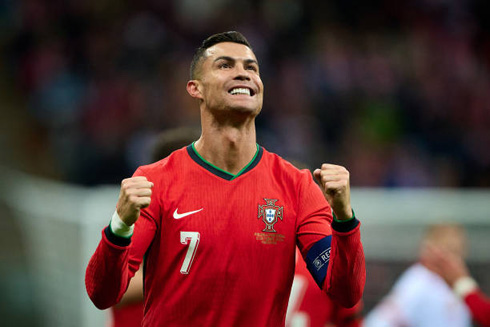 Cristiano Ronaldo celebrating goal for Portugal