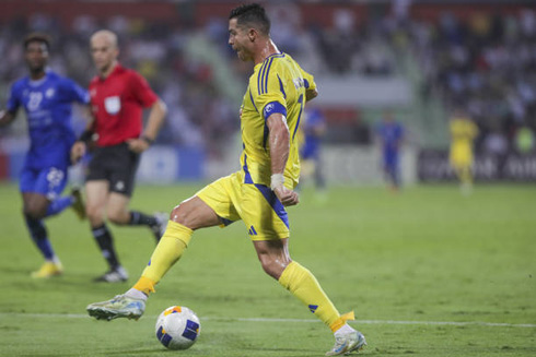 Cristiano Ronaldo stepover skills at Al Nassr