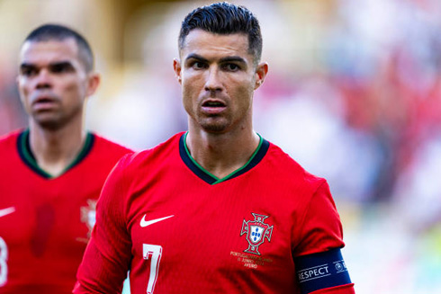 Cristiano Ronaldo with Pepe in the Portugal National Team