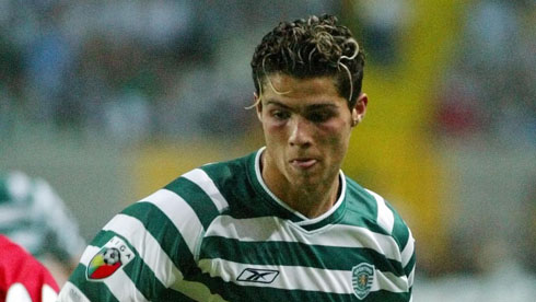 Cristiano Ronaldo in Sporting CP in 2003