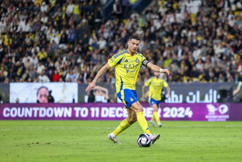 Cristiano Ronaldo in action for Al Nassr in 2024