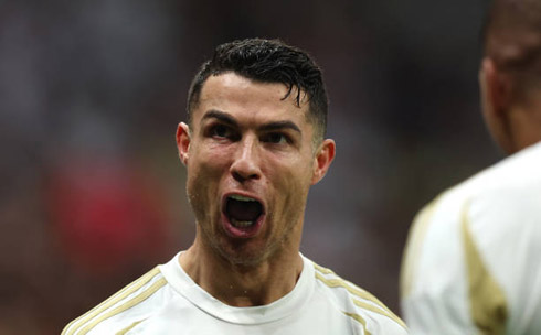 Cristiano Ronaldo open mouth in game