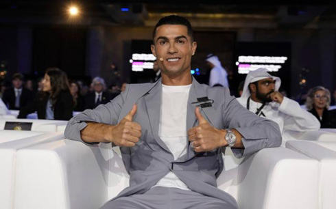 Cristiano Ronaldo attending a Dubai event in 2024