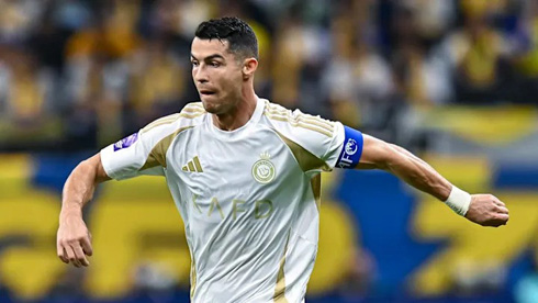 Cristiano Ronaldo in action for Al Nassr in 2025