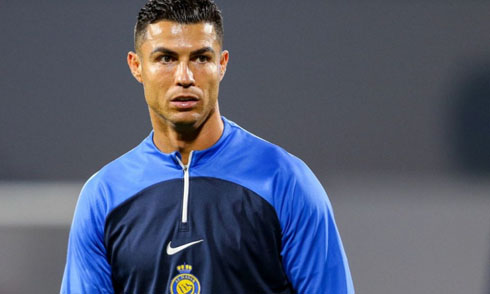 Cristiano Ronaldo wearing Al Nassr training uniform