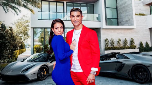 Cristiano Ronaldo and Georgina rich and famous