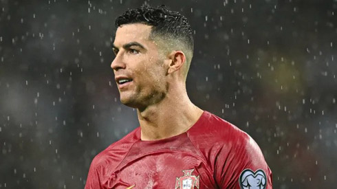 Cristiano Ronaldo playing for Portugal