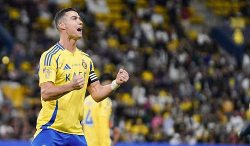 Cristiano Ronaldo joy in goal celebration for Al Nassr